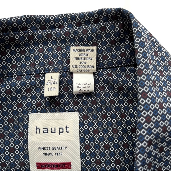 Haupt Germany Geometric Button Front Shirt Top - Picture 4 of 10